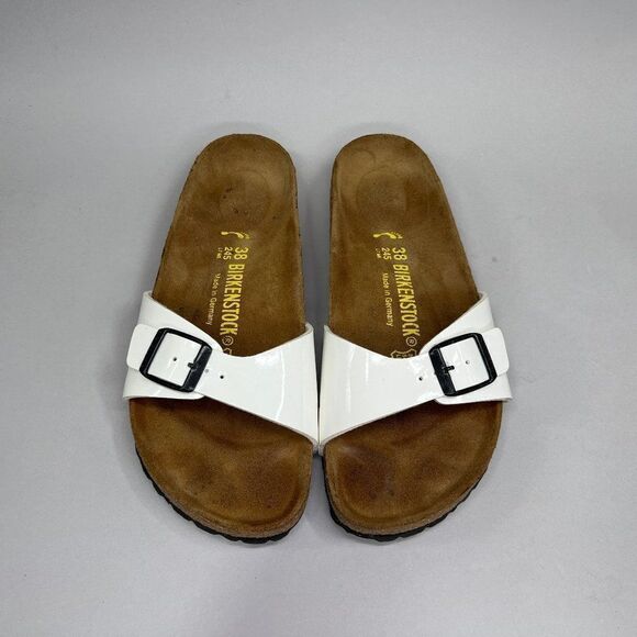 Birkenstock Women's Size 7.5 Madrid White Sandals - Picture 3 of 10